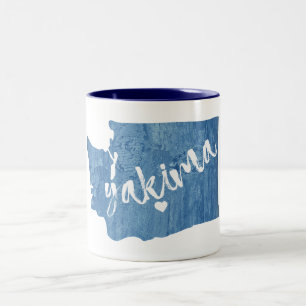 Yakima Washington Wood Grain Två-Tonad Mugg