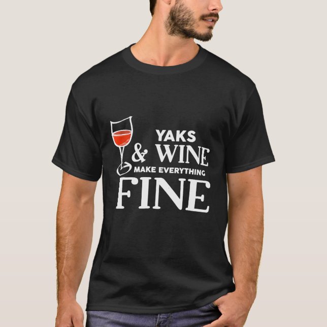 YAKS och Vin gör allt Bra YAK T Shirt (Framsida)