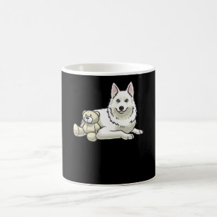 Yakutian Laika Hund with mjukisdjur Kaffemugg