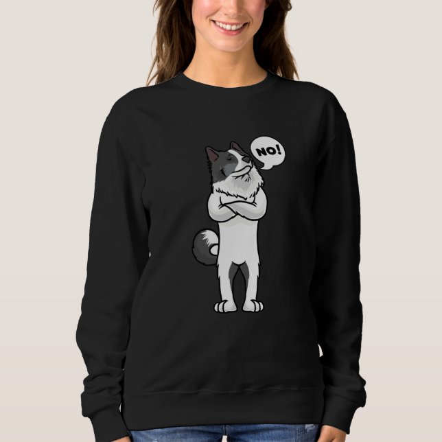 Yakutian Laika Stubborn Hund T Shirt (Framsida)