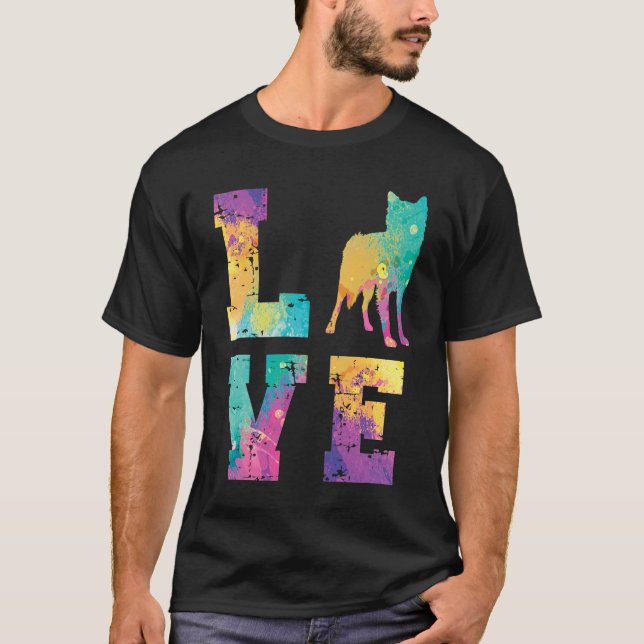 Yakutskaya Laika Love T Shirt (Framsida)