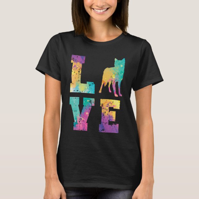 Yakutskaya Laika Love T Shirt (Framsida)