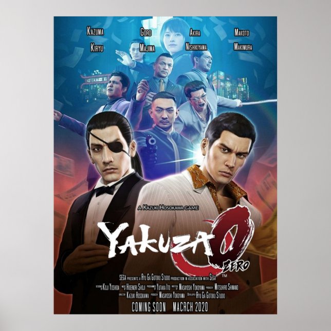 Yakuza 0 Movie Poster (Framsidan)