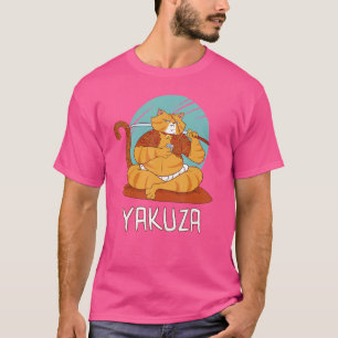 Yakuza Cat Gokudo Japansk maffia Katana Japan Sake T Shirt
