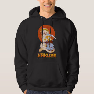 Yakuza Cat Japanska Samurai Sword Katana Japan Tig Hoodie