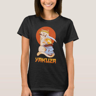 Yakuza Cat Japanska Samurai Sword Katana Japan Tig T Shirt