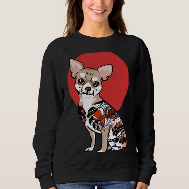 Yakuza Chihuahua T Shirt (Framsida)