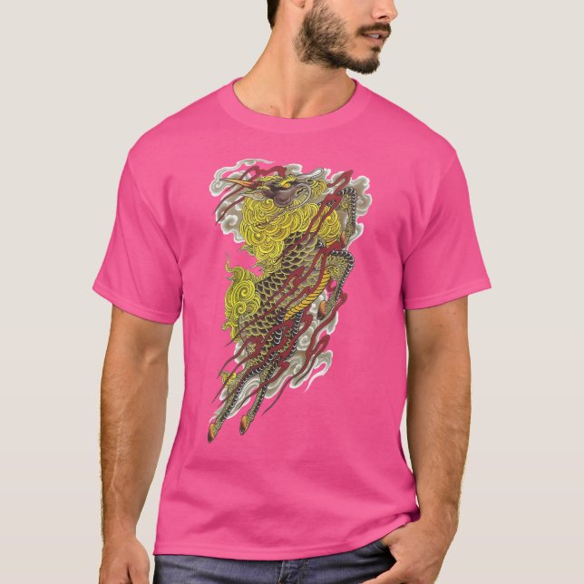 Yakuza Mine Tattoo T Shirt (Framsida)