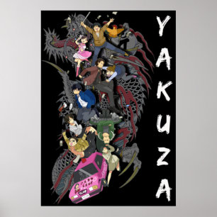Yakuza yakuza 0 1 2 3 4 5 kiwami-döda själar poster
