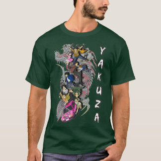 Yakuza yakuza 0 1 2 3 4 5 kiwami-döda själar t shirt