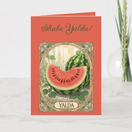 Yalda Watermelon Chelle Night Fruits Kort