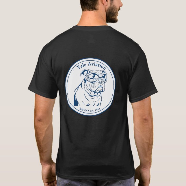 Yale Aviation, Est. 1964, svart T Shirt (Baksida)