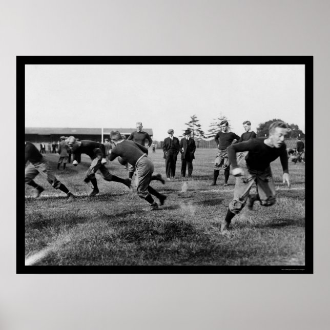 Yale Football Practice 1912 Poster (Framsidan)