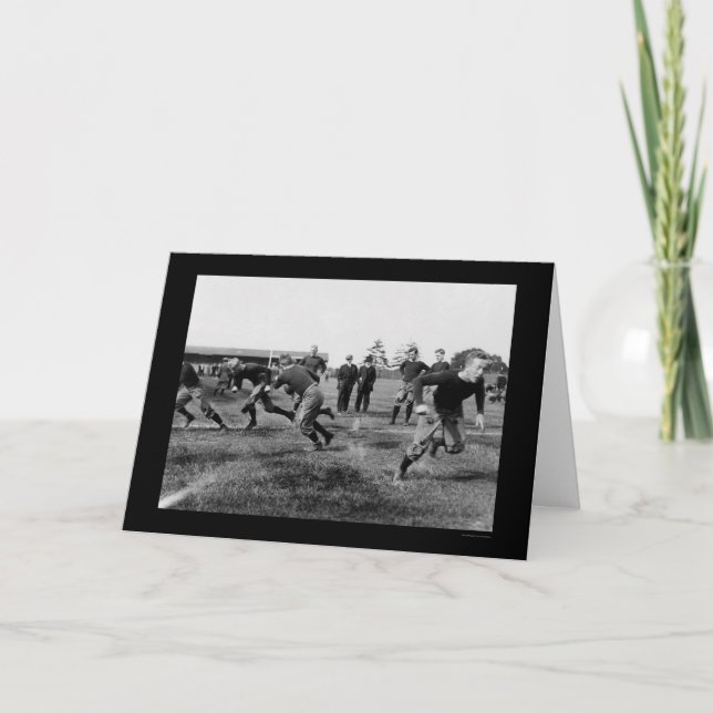 Yale fotboll övar 1912 kort (Framsida)