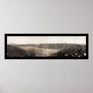 Yale Harvard fotbollfoto 1910 Poster