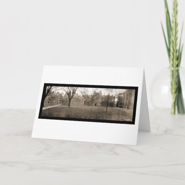 Yale New Haven CT foto 1909 Kort (Framsida)