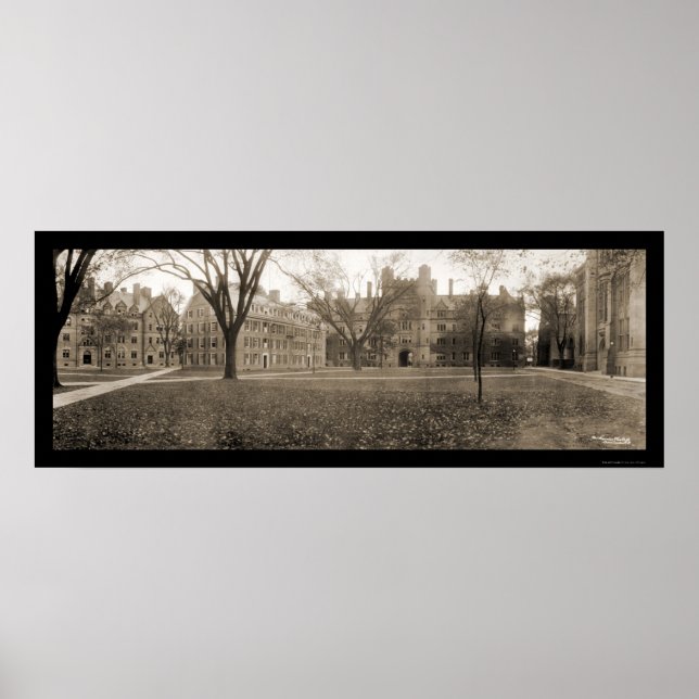 Yale, New Haven CT Photo 1909 Poster (Framsidan)