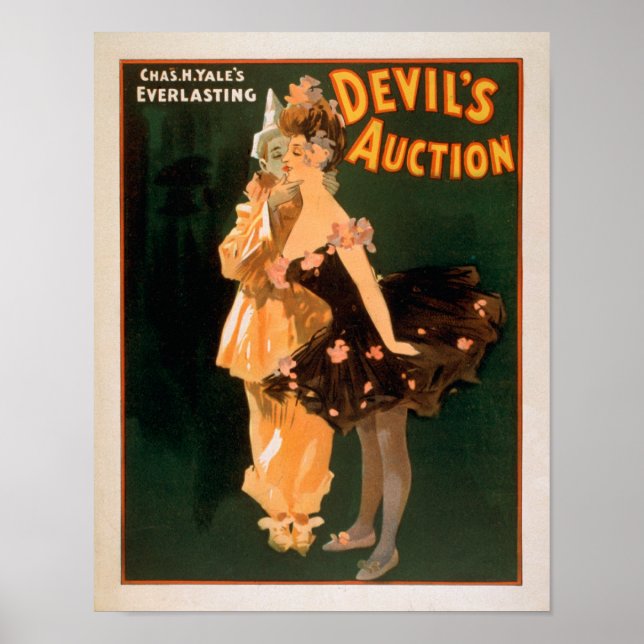 Yale's Everbestående Djävulen Auction Play Poster (Framsidan)