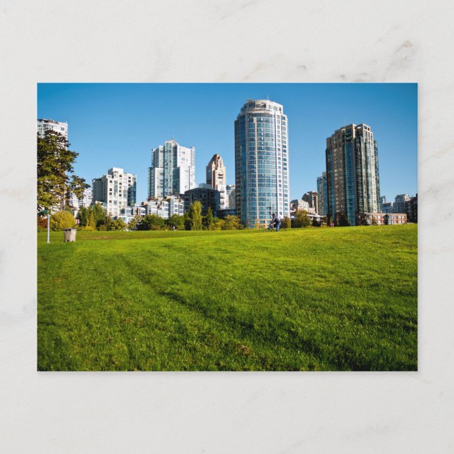 Yaletown Vancouver Skyline Vykort (Framsida)