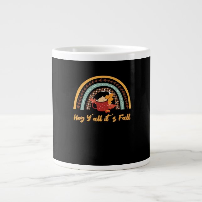 Y'all It's Fall Y'all Funny Quote Jumbo Mugg (Framsidan)