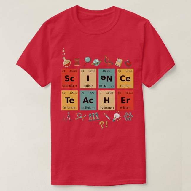 Y'all Need Science Chemistry Biology Physics Teach T Shirt (Design framsida)