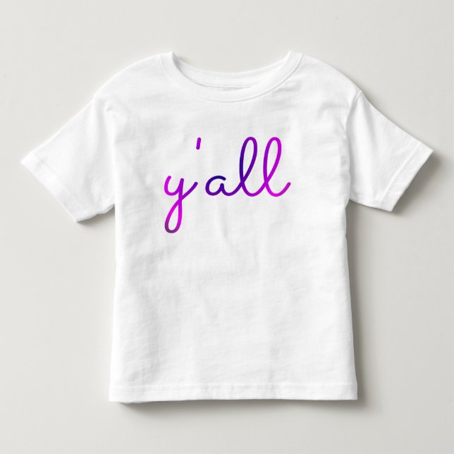 Y'all Småbarn Shirt Tee (Framsida)