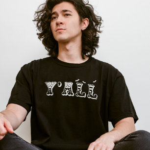 Y'all Western Halloween med Elf eller Witch Shoes T Shirt