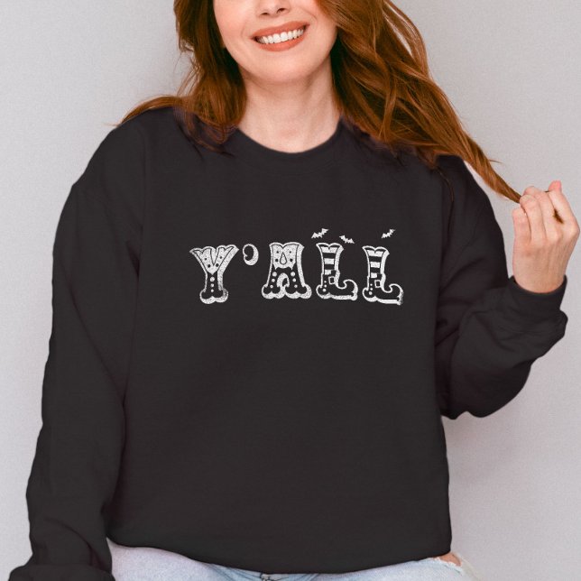 Y'all Western Halloween med Elf eller Witch Shoes T Shirt (Skapare uppladdad)