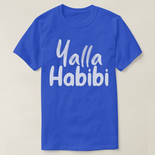 yalla habbi funny arabic quote t shirt (Design framsida)