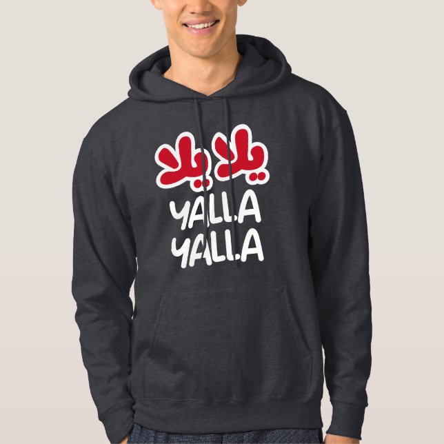 Yalla yalla hoodie (Framsida)