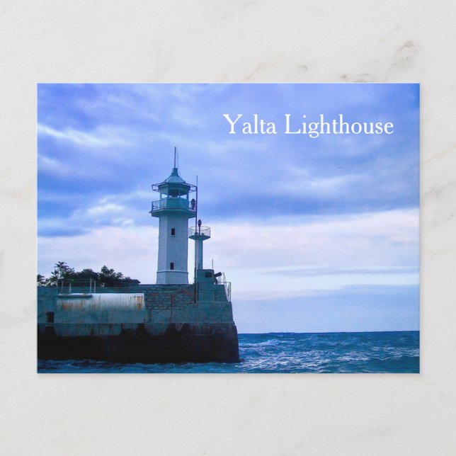 Yalta fyr Ukraina, Svarta havets kust vykort (Framsida)