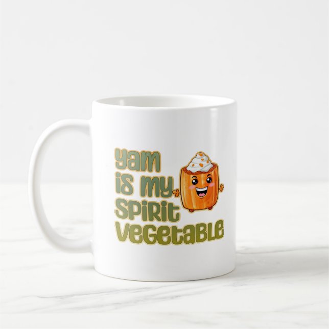 Yam är min sprit Vegetable Classic Kaffemugg (Vänster)