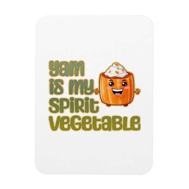Yam är min sprit Vegetable Classic Magnet (Vertikal)