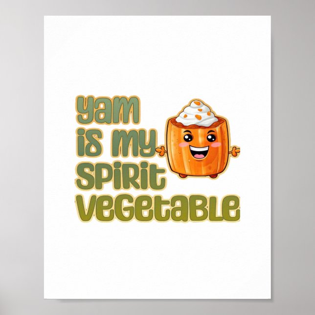 Yam är min sprit Vegetable Classic Poster (Framsidan)