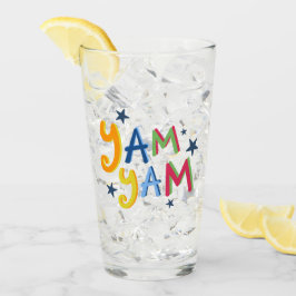 Yam Yam Black Land Glass Glaskopp