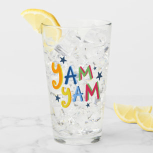 Yam Yam Black Land Glass Glaskopp