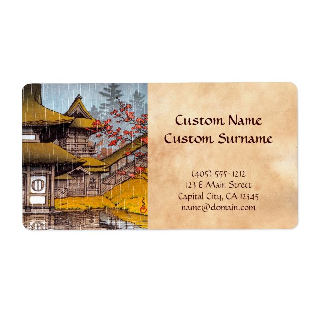 Yama Temple Sendai Hasu Kawase mästerverk Fraktsedel (Framsidan)