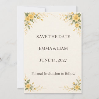 Yamabuki Save the Date Spara Datumet