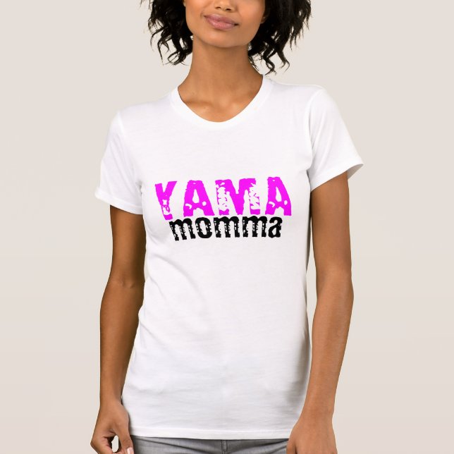 Yamaha Momma! Önska att rida skjortan Harley! Tee (Framsida)