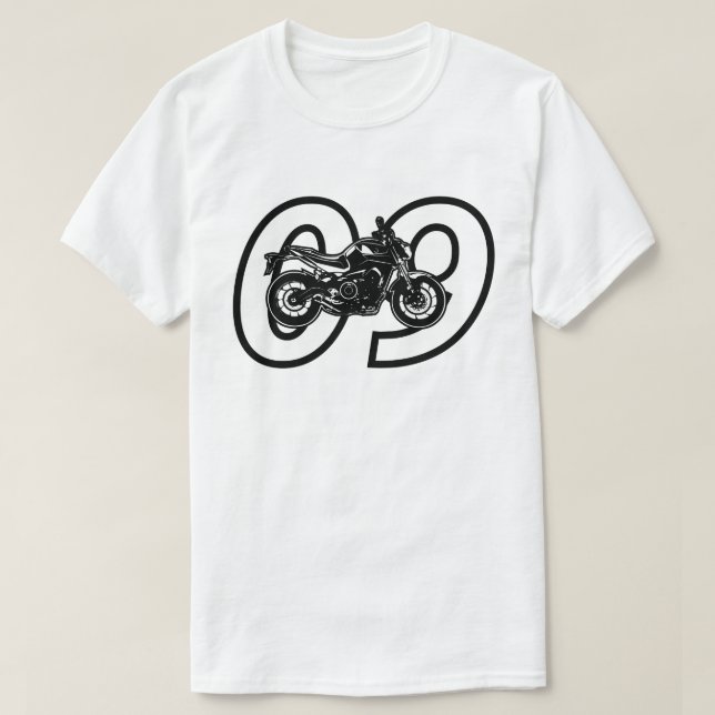 Yamaha MT-09 FZ-09 motorcykel MT09 FZ09 T-shirt (Design framsida)