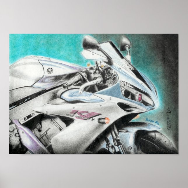 Yamaha R1 Poster (Framsidan)