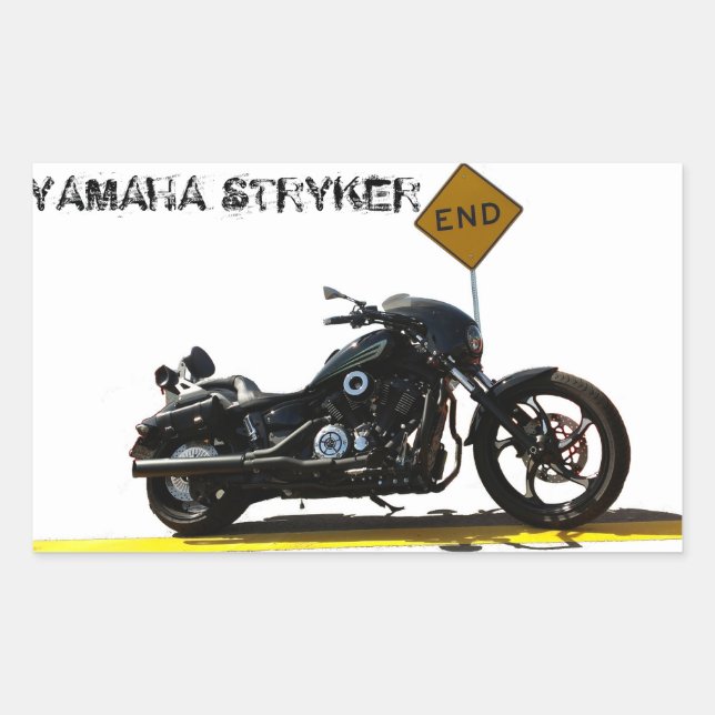Yamaha Stryker "End"-dekal Rektangulärt Klistermärke (Framsida)