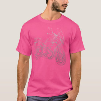 Yamaha Tracer 900 Pencil Silhouette Motorcycle Tra T Shirt