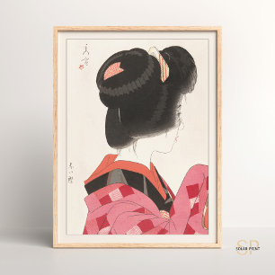 Yamakawa Shuho Red Collar Elegance Japanska Poster