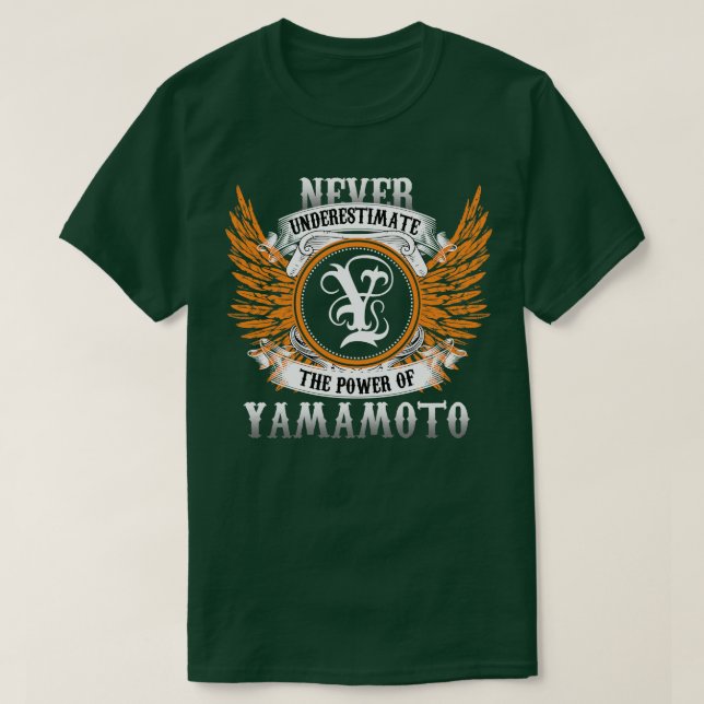 Yamamoto Namn Shirt underskattar aldrig effekten T (Design framsida)