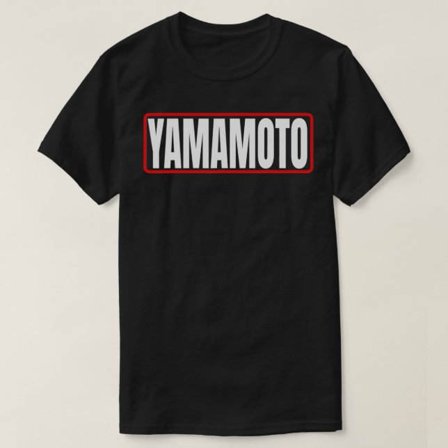 Yamamoto Surname japansk asiatisk nippon Fa T Shirt (Design framsida)
