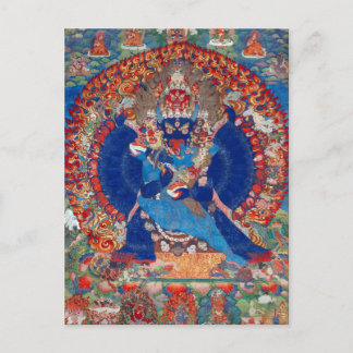 Yamantaka Vajrabhairava tibetansk buddhistisk gudo Vykort