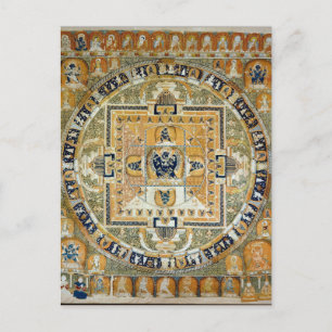 Yamantaka Vajrabhairava tibetansk deitets mandala Vykort