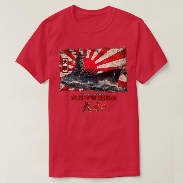 Yamato batleshiva ww2 t shirt (Design framsida)