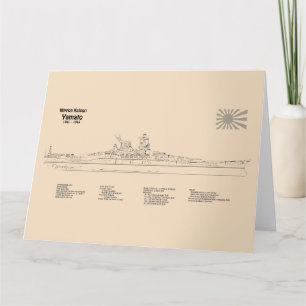Yamato - Frakt Blueprint Plans SD Tack Kort